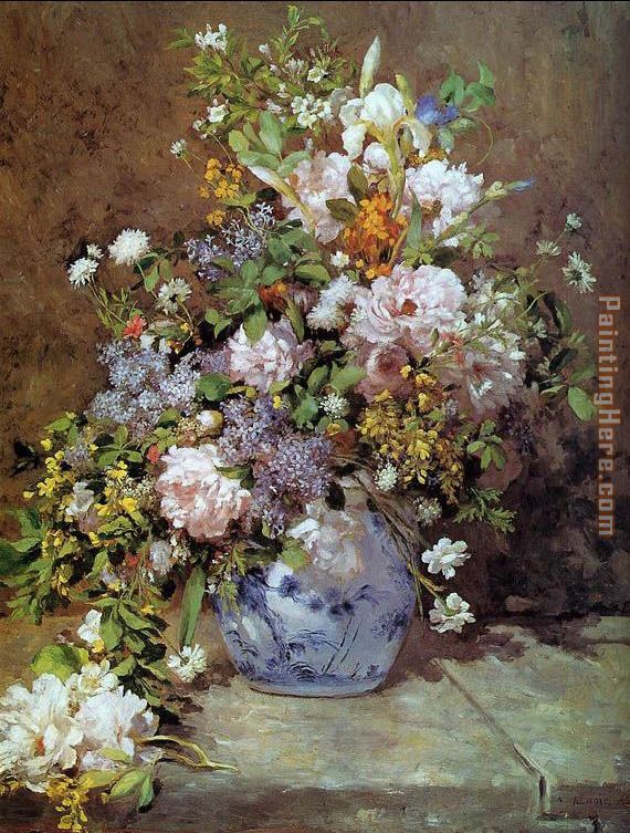 Spring Bouquet painting - Pierre Auguste Renoir Spring Bouquet art painting